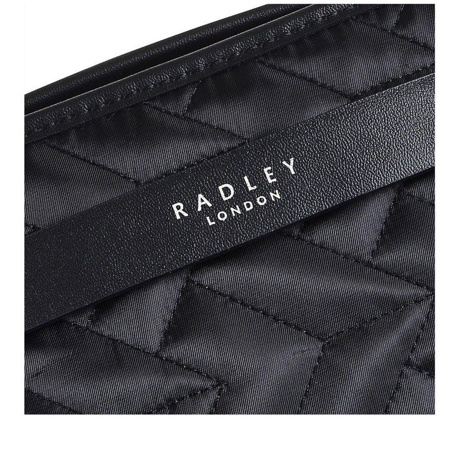 Finsbury Park Fabric Large Ziptop Shoulder Bag Bag in Black - H4356001