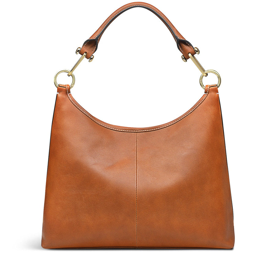 Cuba Street Leather Medium Open Top Shoulder Bag Bag in Toffee - H5077261