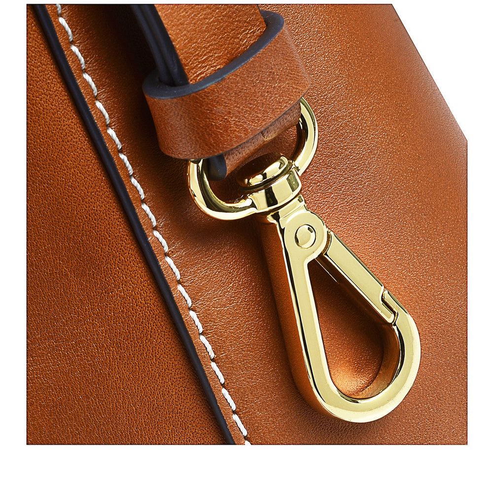 Cuba Street Leather Medium Open Top Shoulder Bag Bag in Toffee - H5077261