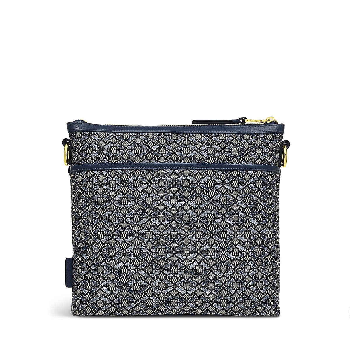Pockets 2.0 Leather Medium Zip-Top Cross Body Bag in Goose Grey - H6855053