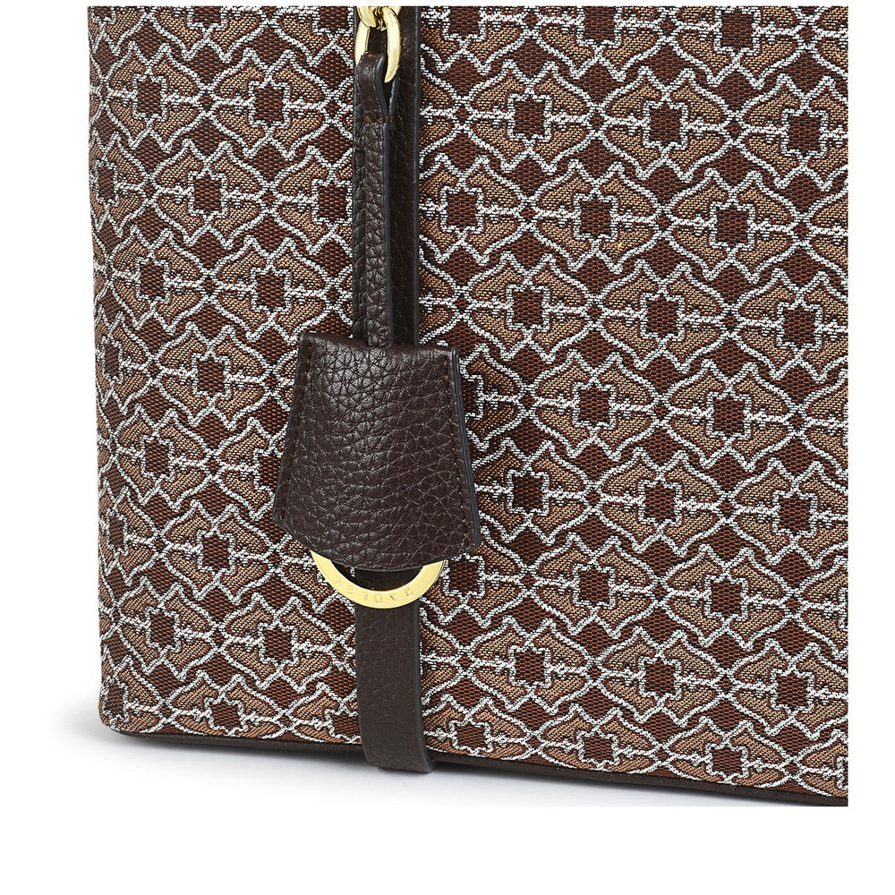 Pockets 2.0 Leather Medium Zip-Top Cross Body Bag in Tortoise - H7603205