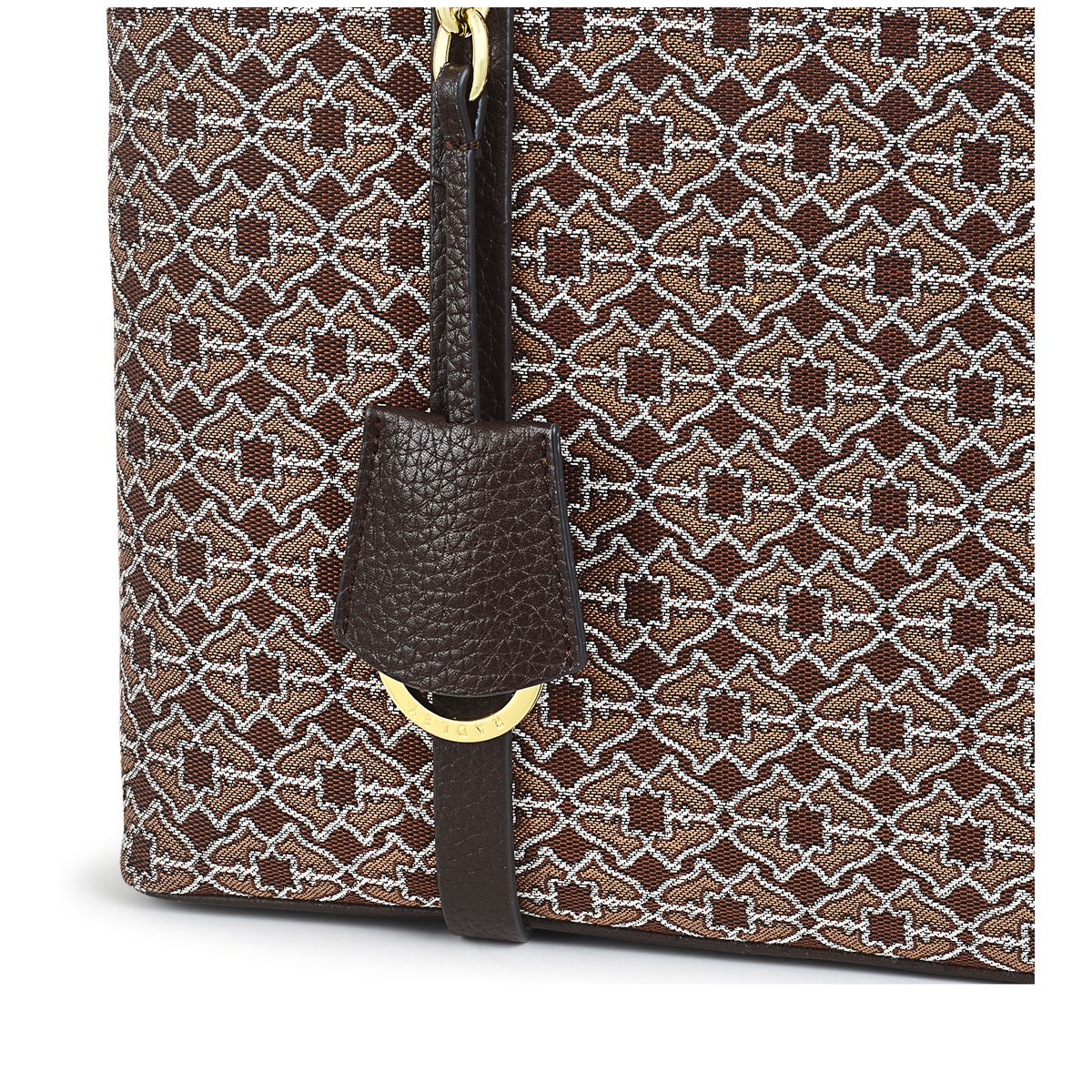 Pockets 2.0 Leather Medium Zip-Top Cross Body Bag in Tortoise - H7603205