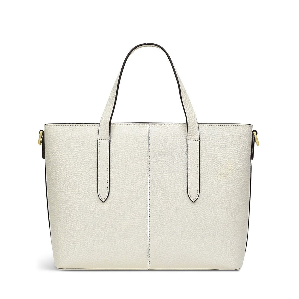Silk Street Leather Small Open Top Multiway Bag in Chalk - H8059109