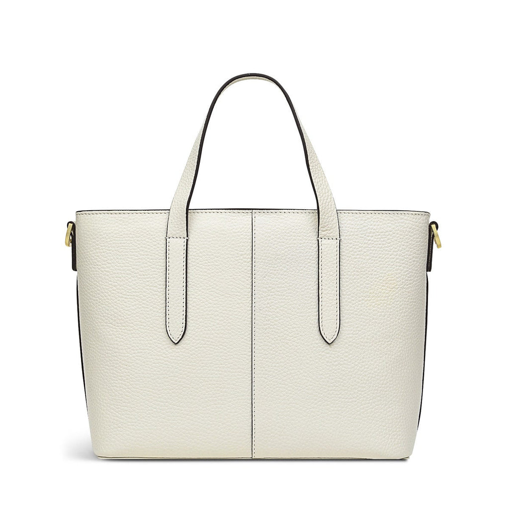Silk Street Leather Small Open Top Multiway Bag in Chalk - H8059109