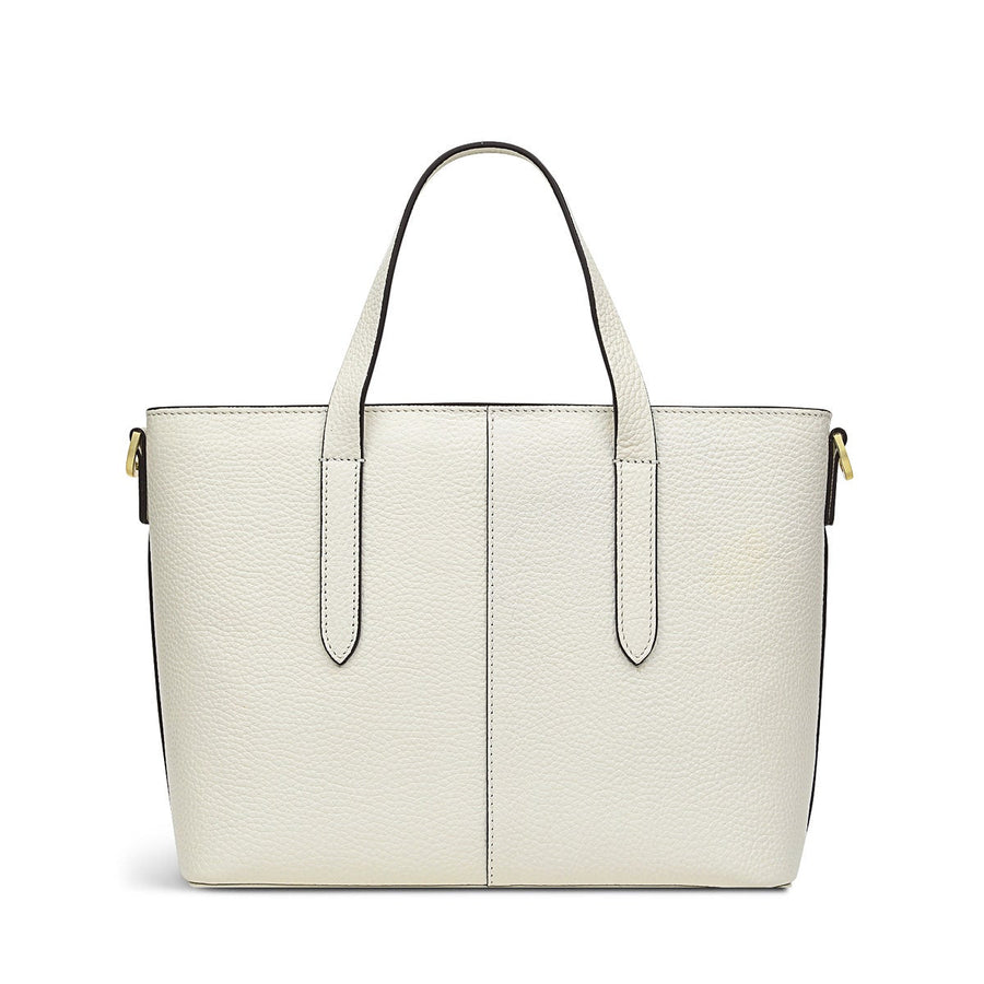 Silk Street Leather Small Open Top Multiway Bag in Chalk - H8059109