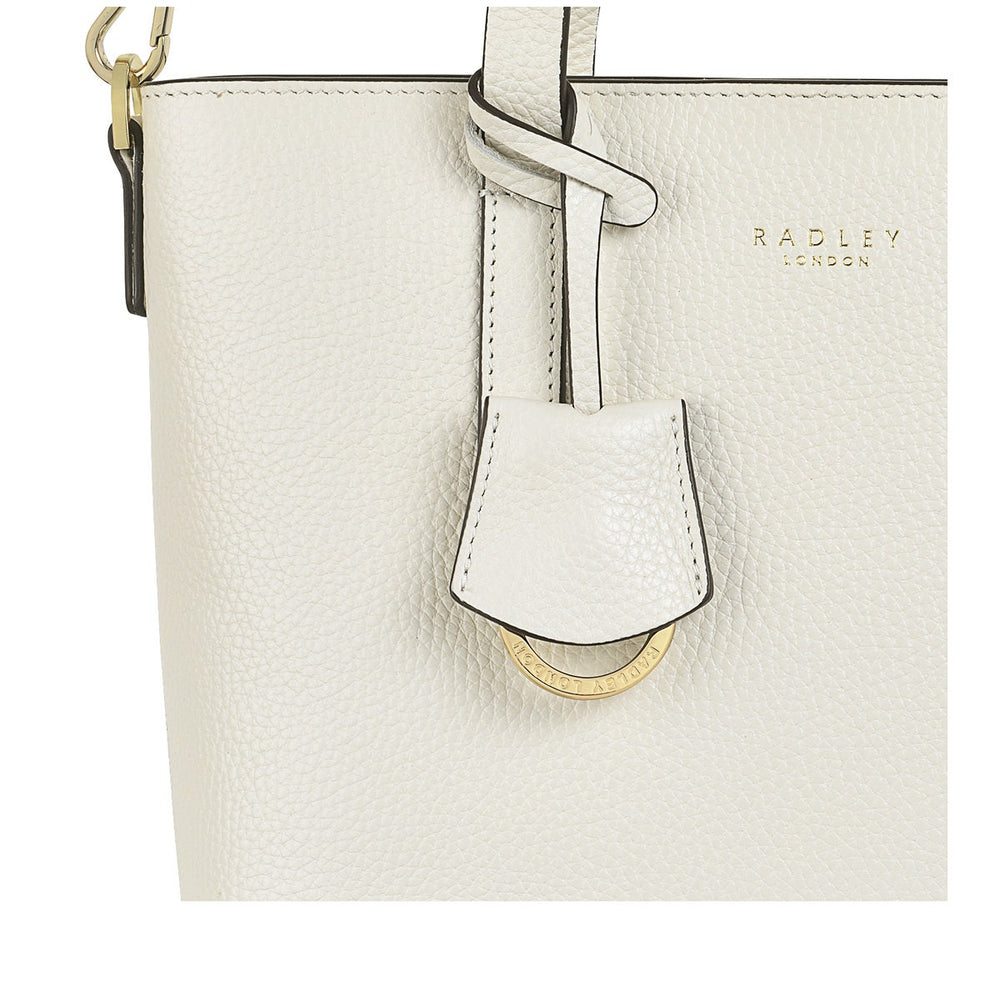 Silk Street Leather Small Open Top Multiway Bag in Chalk - H8059109