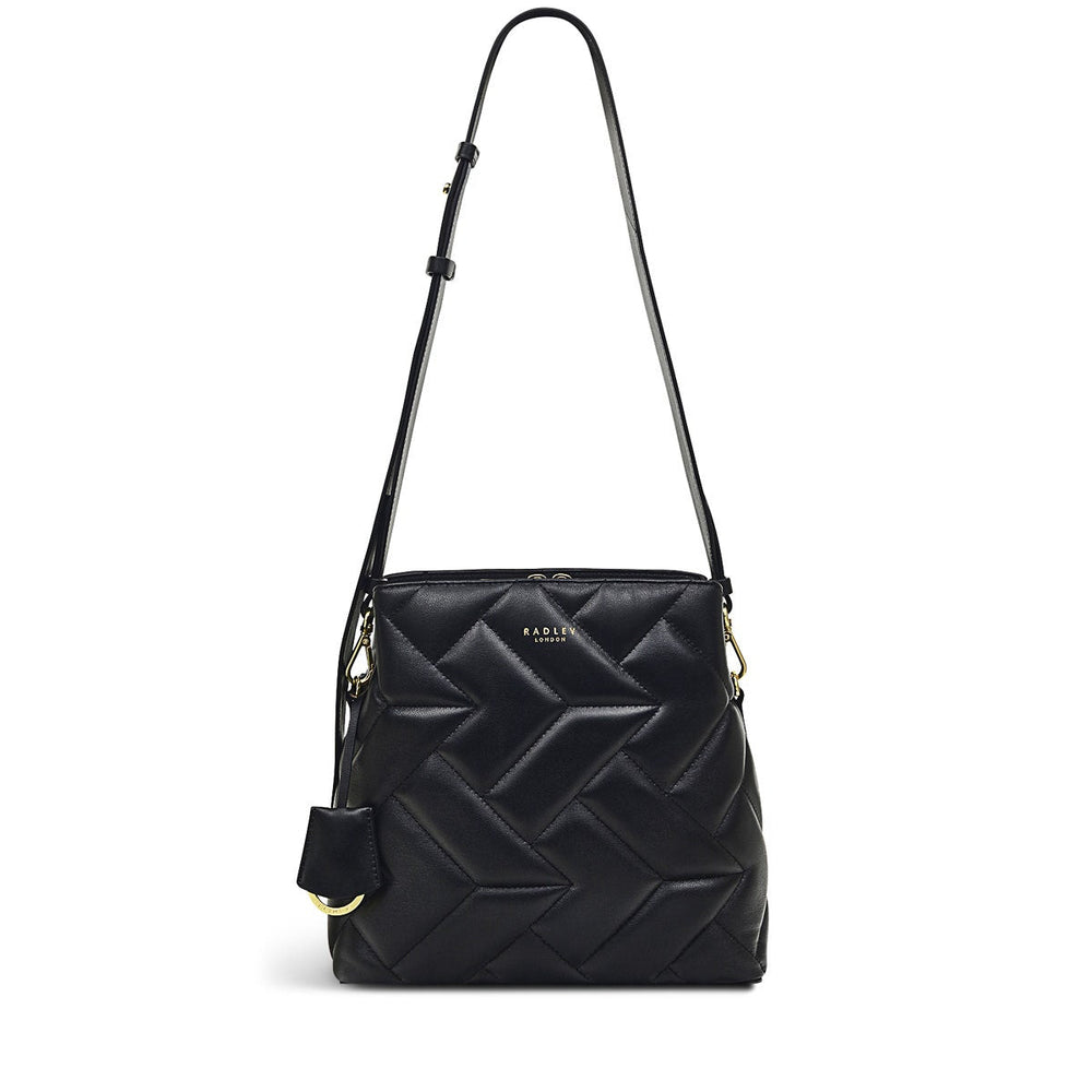Dukes Place Leather Medium Compartment Crossbody Bag in Black - H8217001