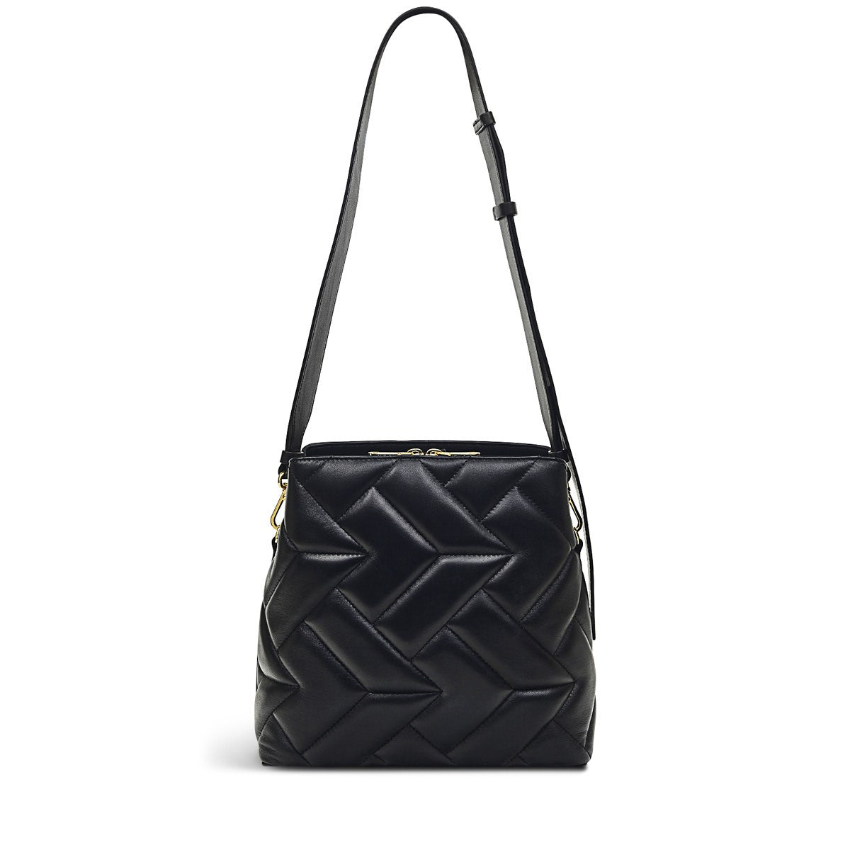 Dukes Place Leather Medium Compartment Crossbody Bag in Black - H8217001