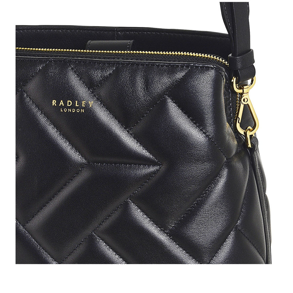 Dukes Place Leather Medium Compartment Crossbody Bag in Black - H8217001