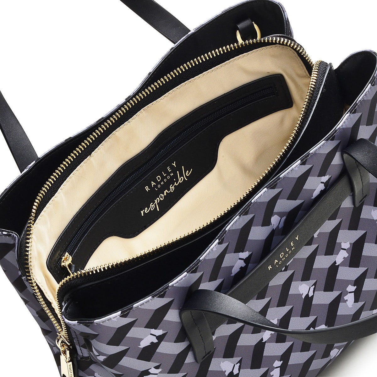 Finsbury Park Fabric Medium Ziptop Multiway Bag in Thunder - H8245074