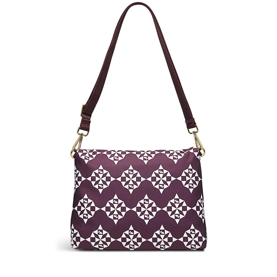 Radley 24/7 Fabric Small Flapover Crossbody Bag in Dark Cherry - H8265609