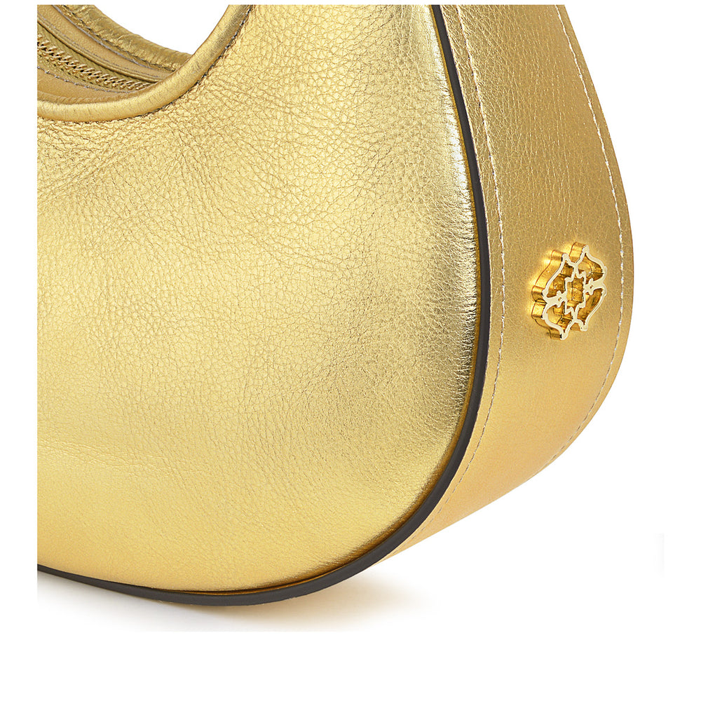 Clarence Road Small Ziptop Grab Bag in Gold - H8291968