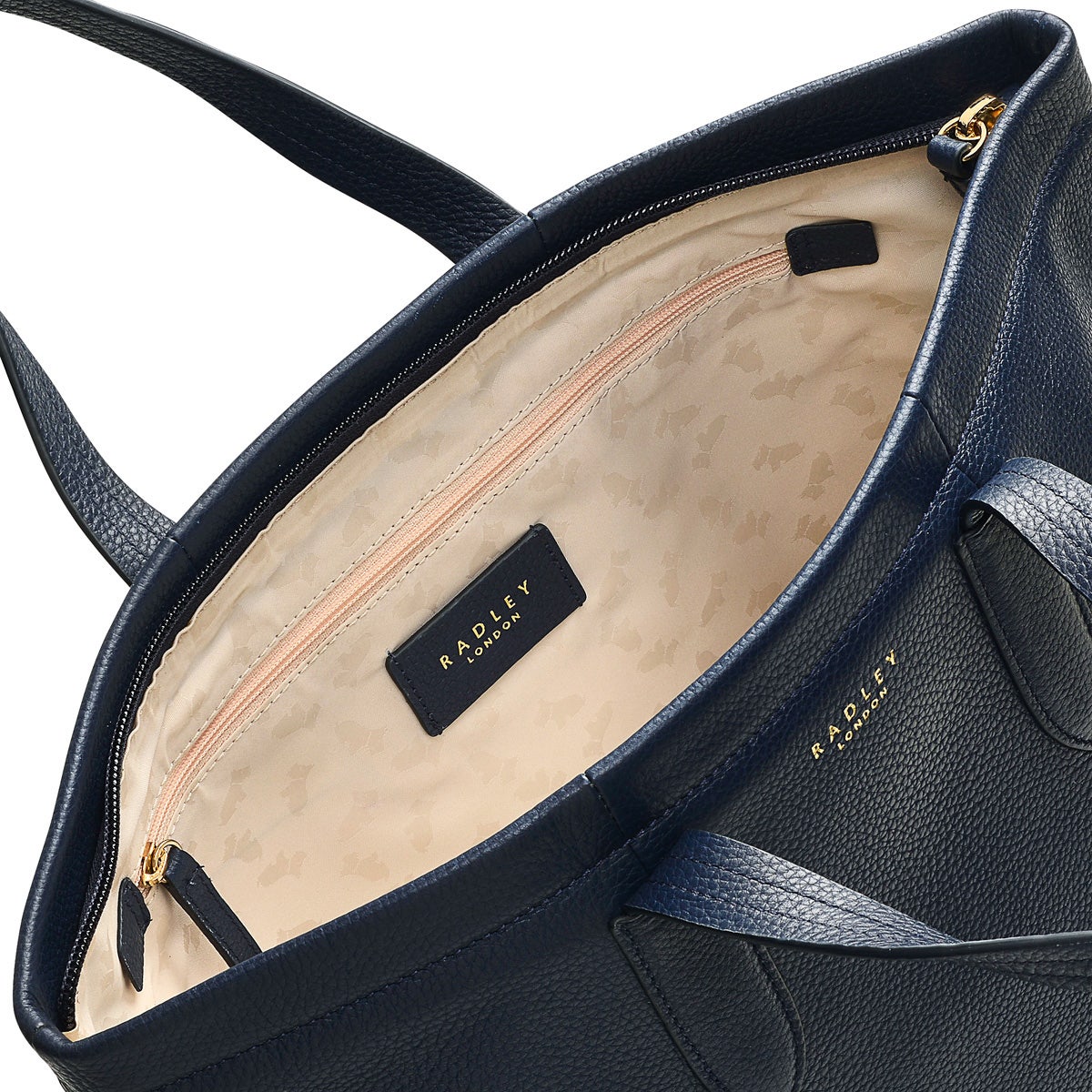 Furze Lane Leather Large Ziptop Backpack in Ink - H8786401