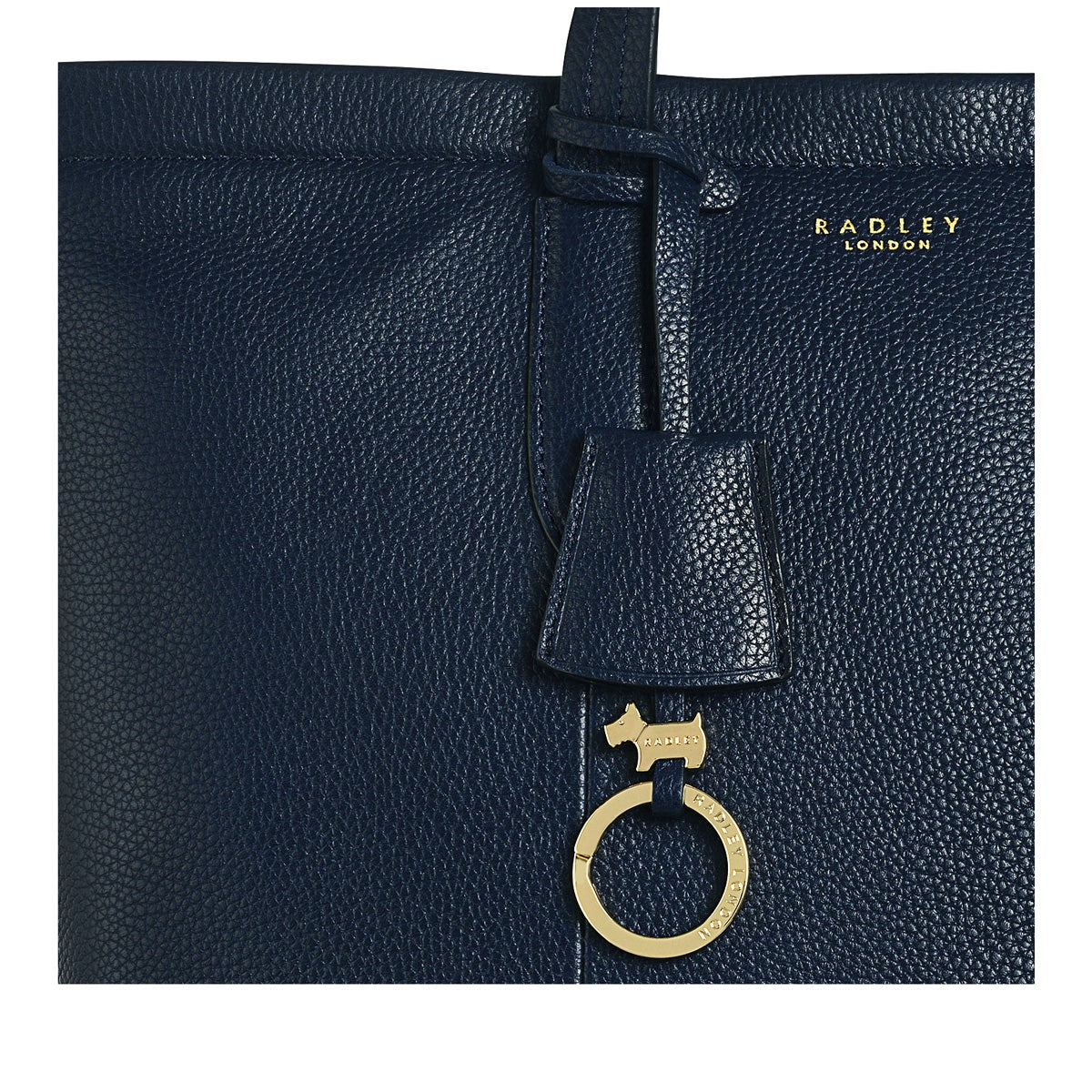 Furze Lane Leather Large Ziptop Backpack in Ink - H8786401