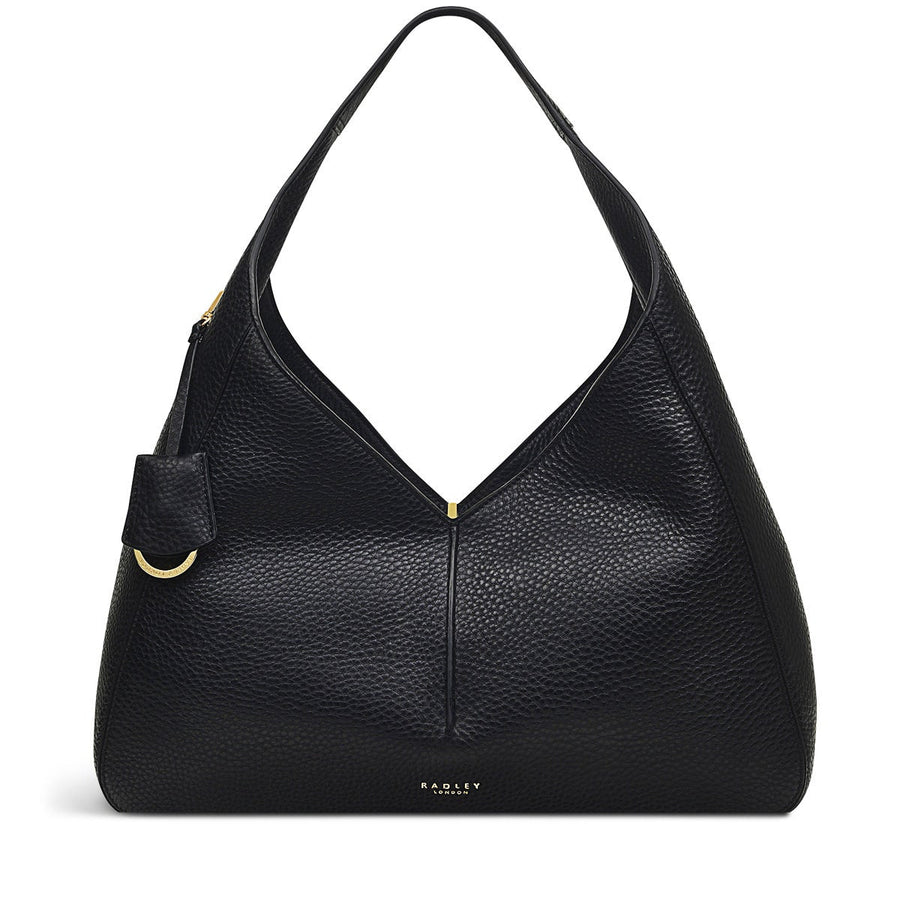 Hillgate Place Leather Large Open Top Shoulder Bag in Black - H8826001