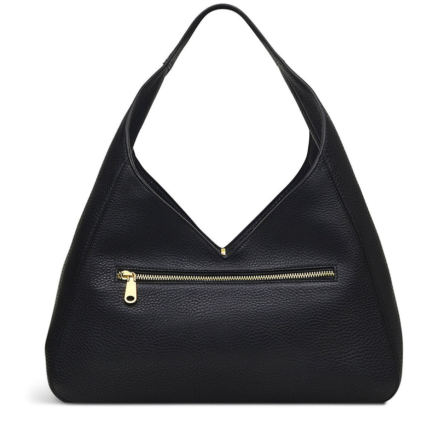 Hillgate Place Leather Large Open Top Shoulder Bag in Black - H8826001