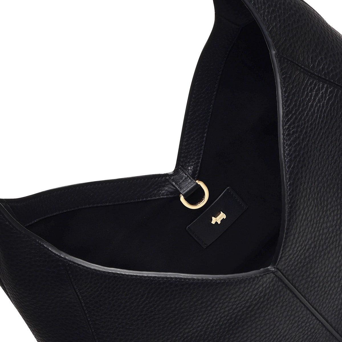 Hillgate Place Leather Large Open Top Shoulder Bag in Black - H8826001