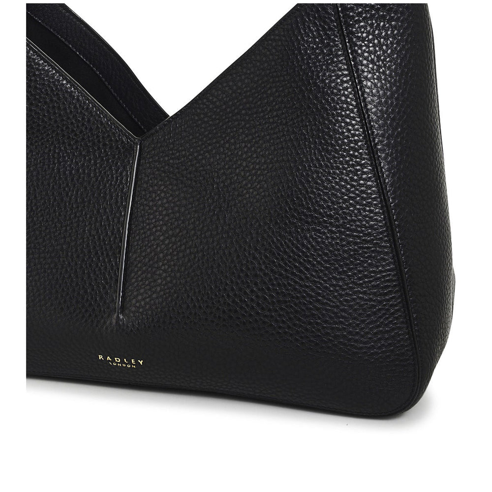 Hillgate Place Leather Large Open Top Shoulder Bag in Black - H8826001