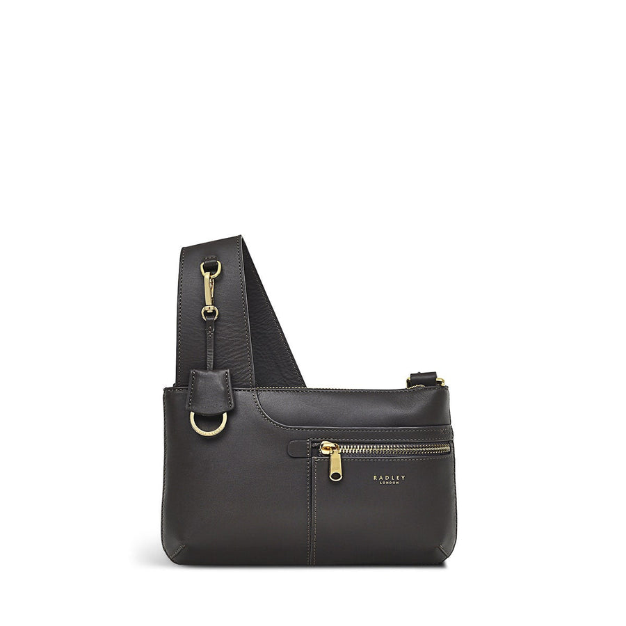Pockets Mini Ziptop Cross Body Bag - RHB18101