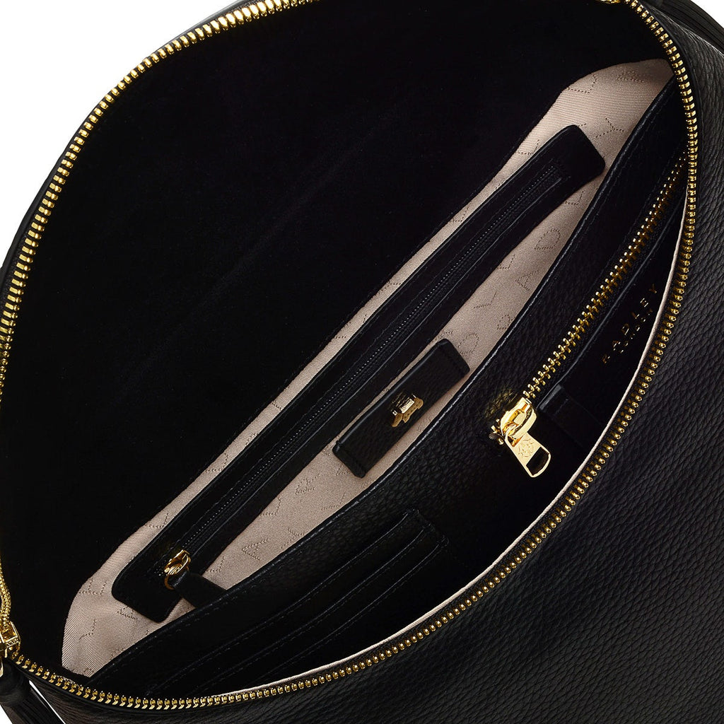 Milligan Street Leather Medium Zip Around Backpack in Black - H8951001