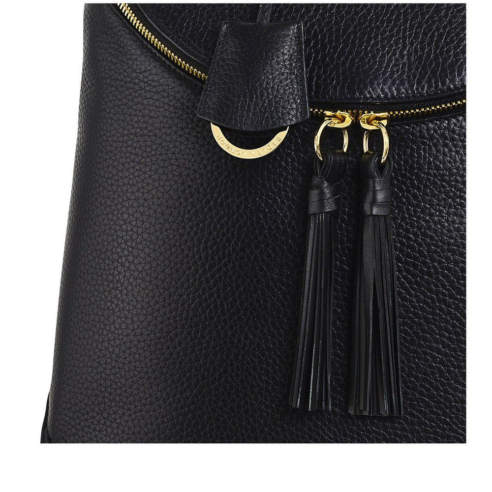 Milligan Street Leather Medium Zip Around Backpack in Black - H8951001