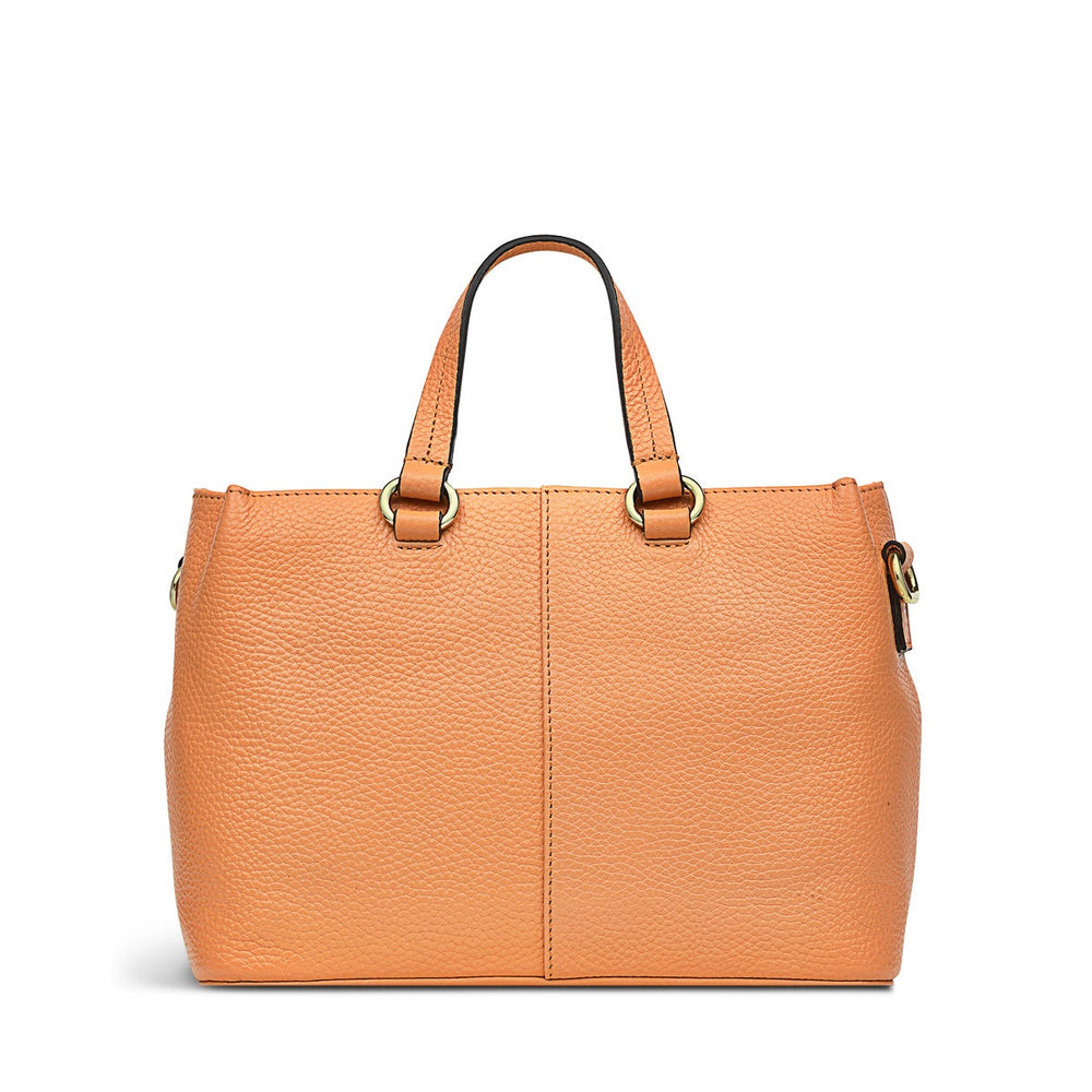 Sunny Dene Leather Small Ziptop Crossbody Bag in Sunset - H8970844
