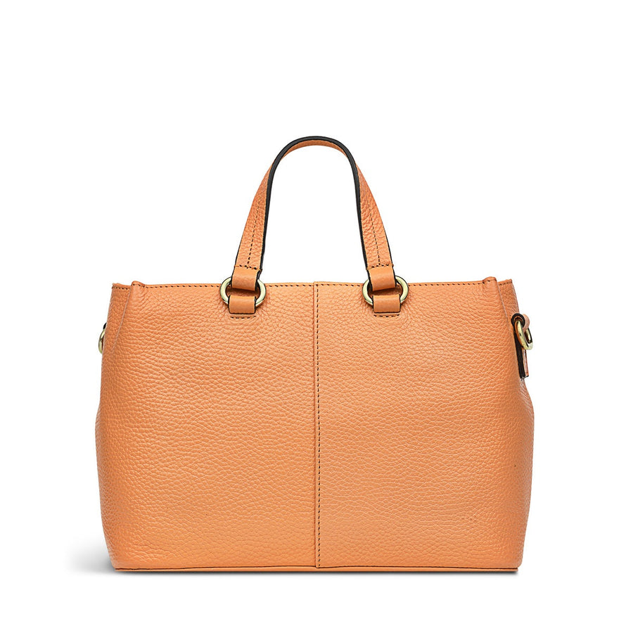 Sunny Dene Leather Small Ziptop Crossbody Bag in Sunset - H8970844