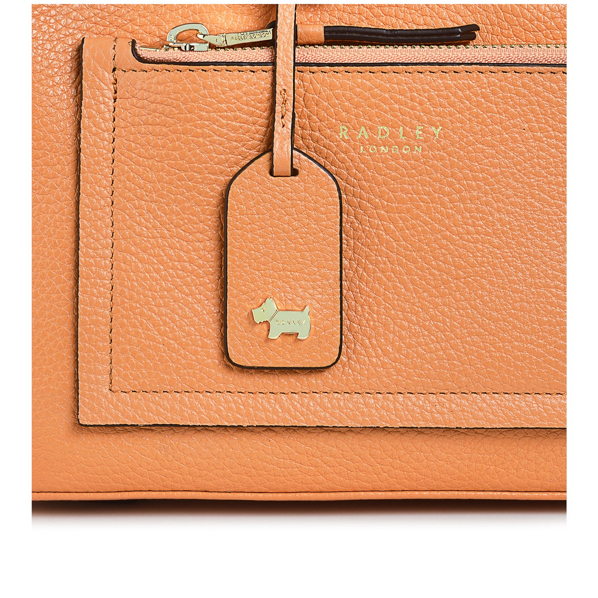 Sunny Dene Leather Small Ziptop Crossbody Bag in Sunset - H8970844