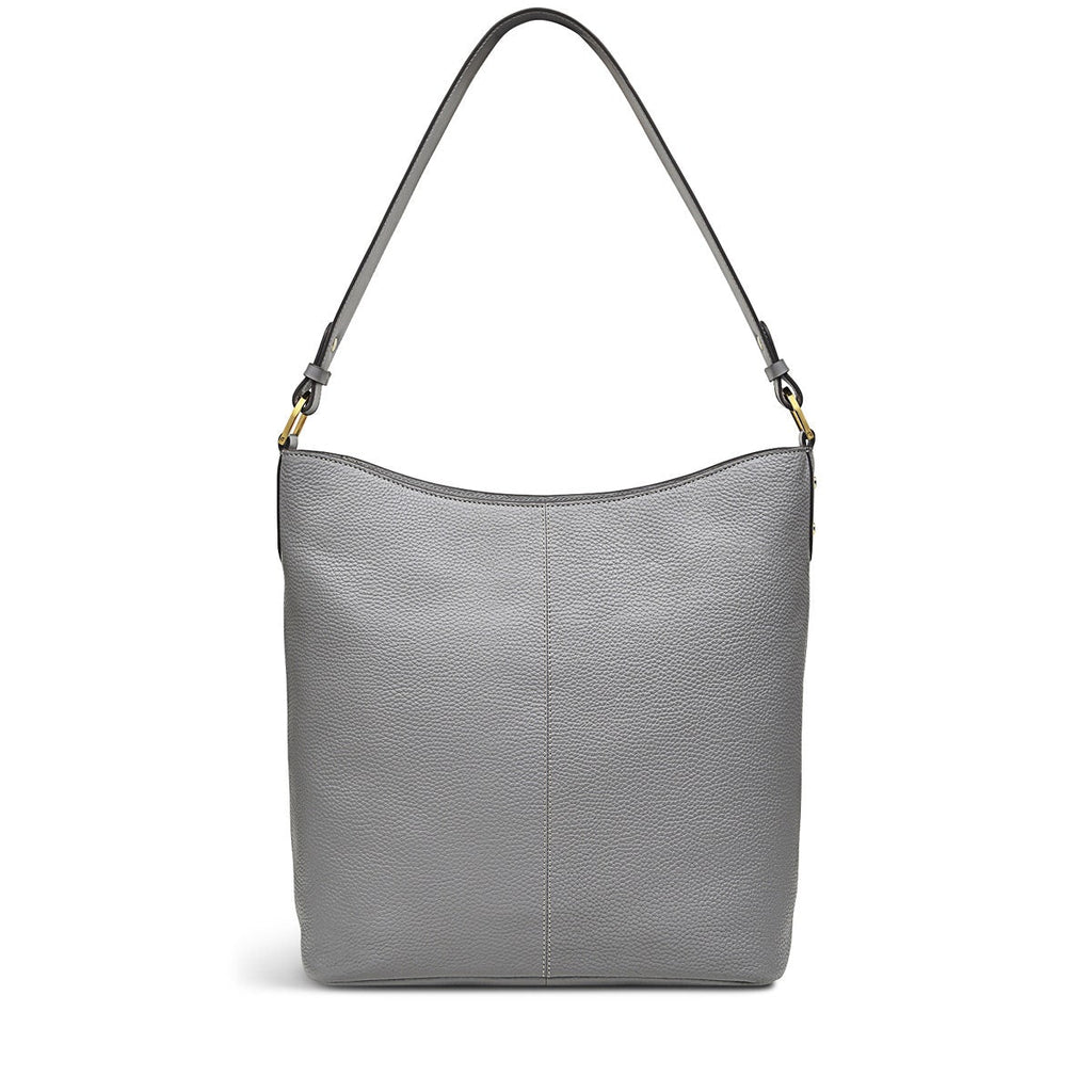 Southwark Lane Leather Large Ziptop Shoulder Bag in Cloud Burst - H9123093