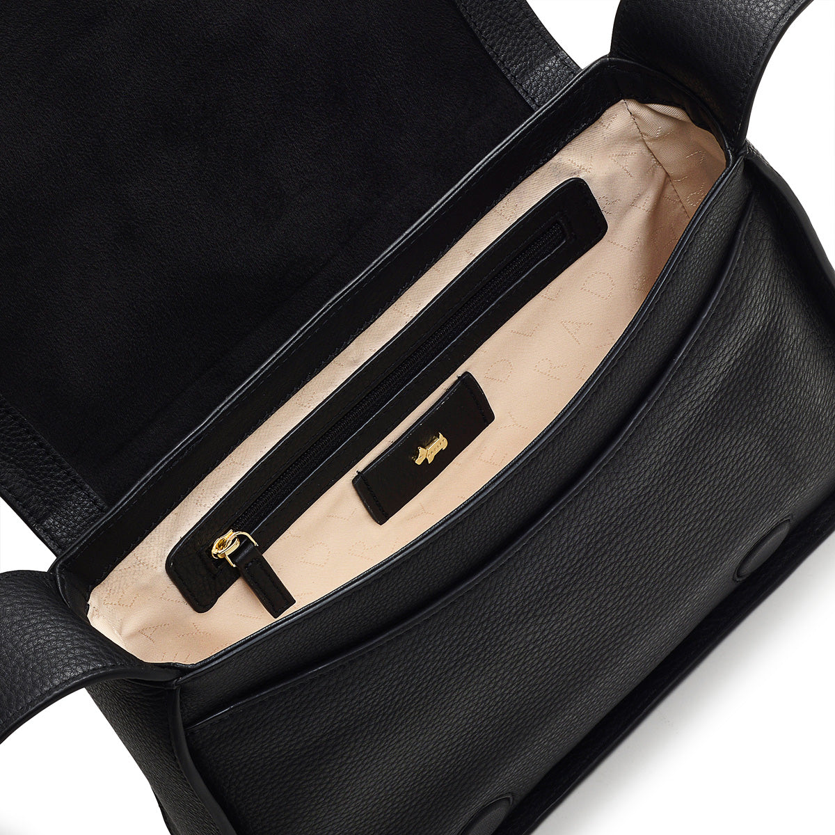 Westwell Lane Leather Medium Flapover Crossbody Bag in Black - H9284001