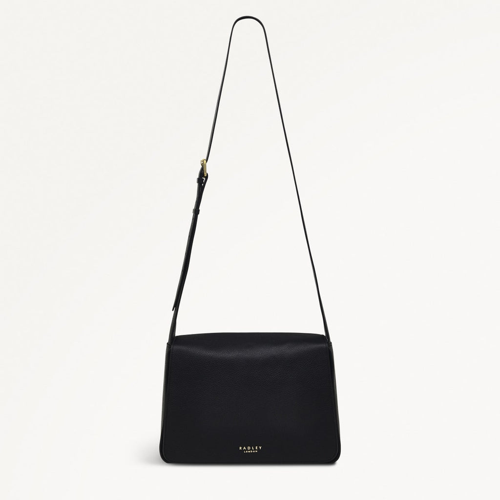 Westwell Lane Leather Large Flapover Crossbody Bag in Black - H9291001