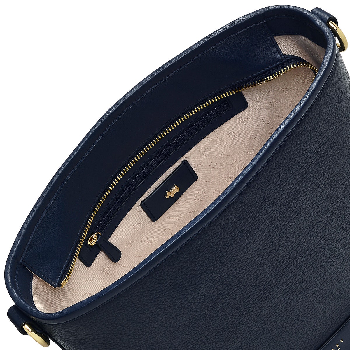 Montgomery Square Leather Medium Open Top Shoulder Bag in Ink - H9314401