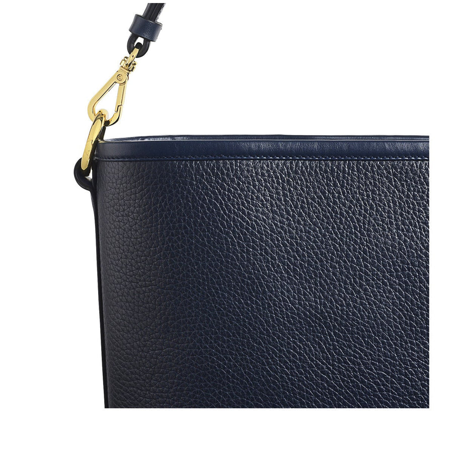 Montgomery Square Leather Medium Open Top Shoulder Bag in Ink - H9314401