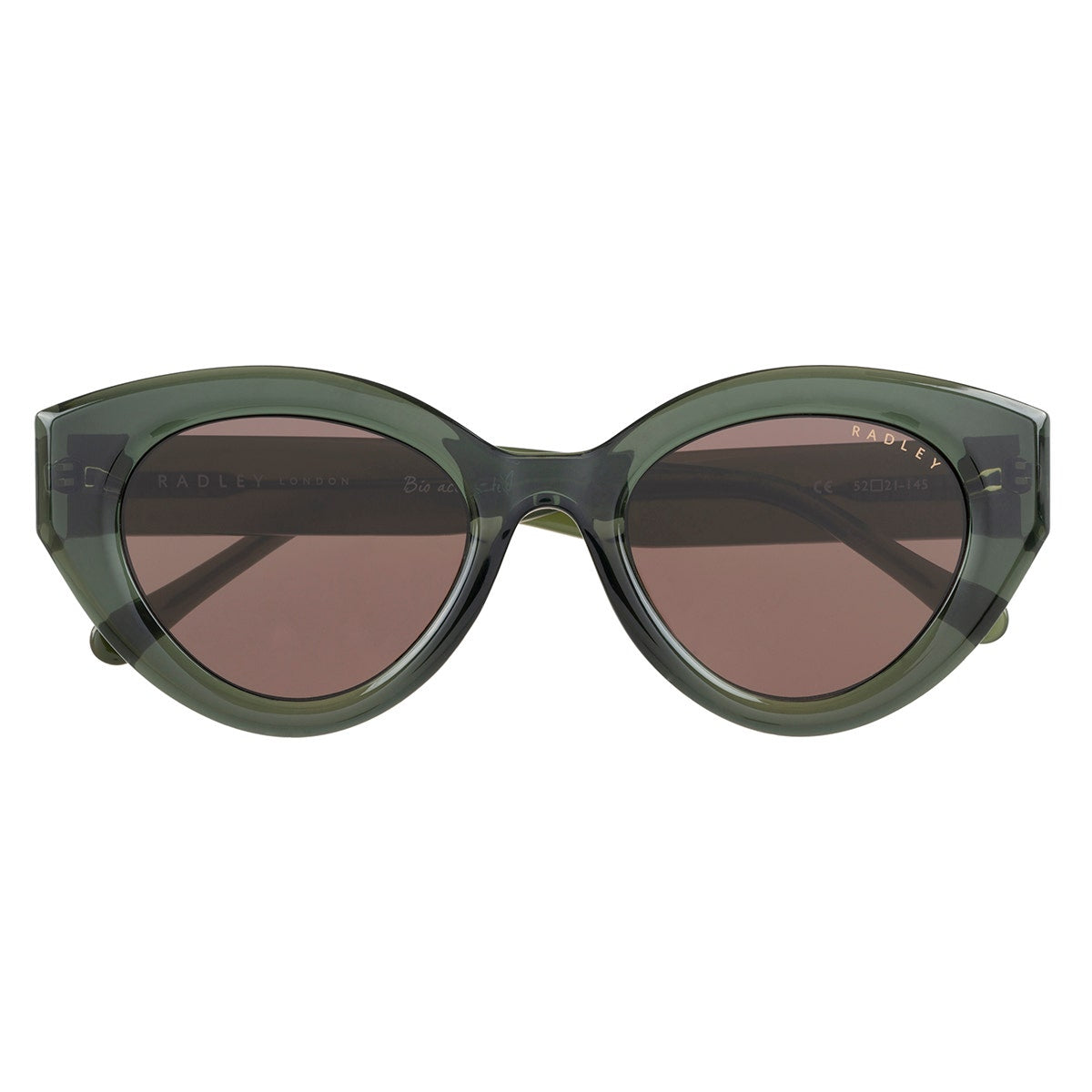 GARRICK BIO ACETATE CHUNKY CAT EYE SUN KHAKI