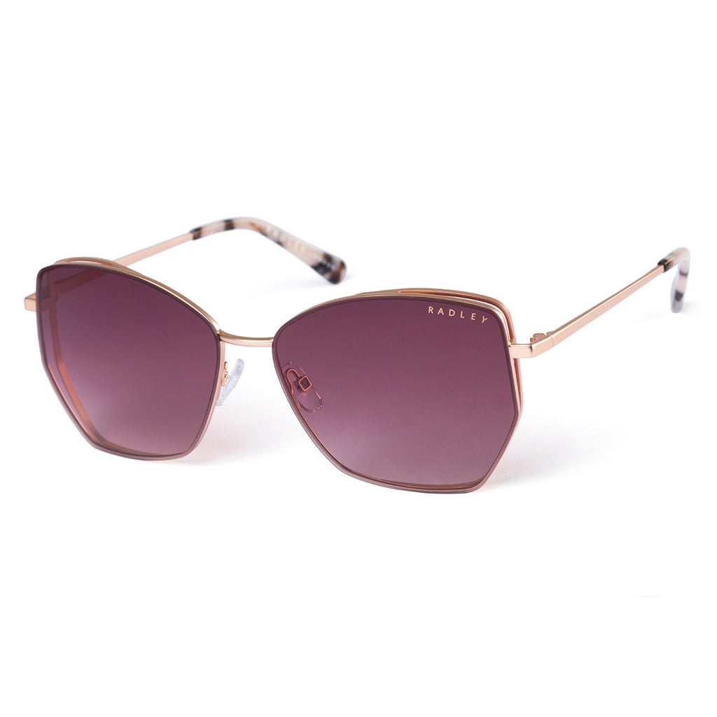 Mayfair Oversized Butterfly Shape Sunglasses in Rose Gold - O7766967