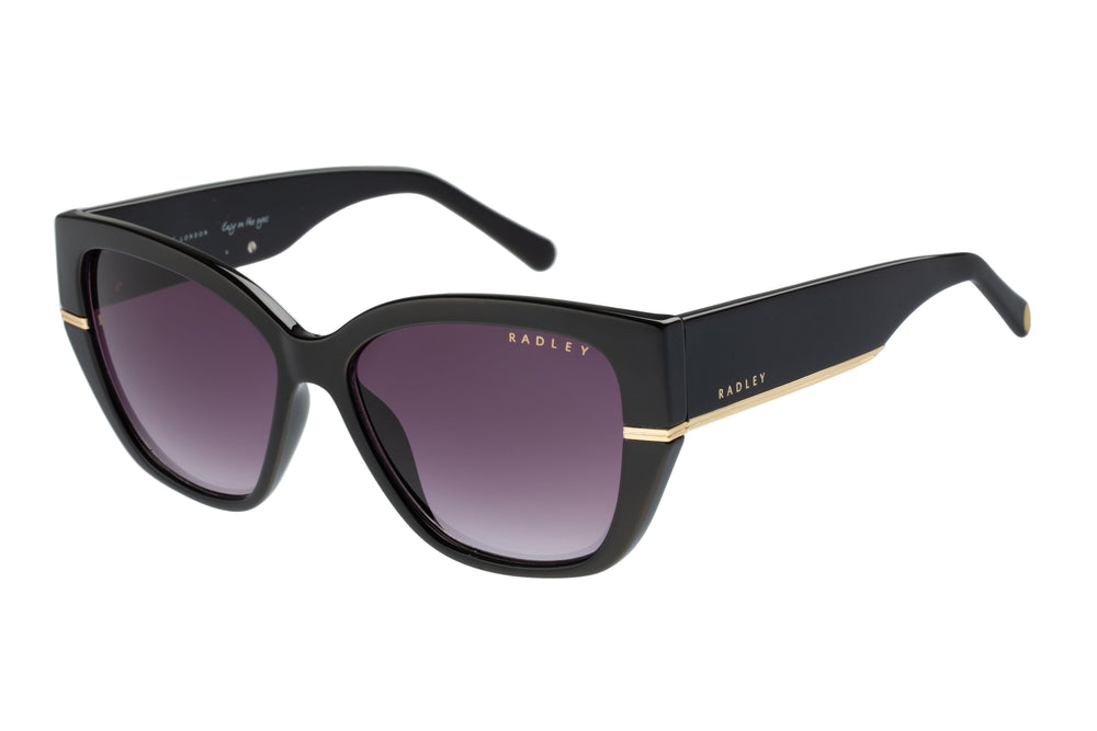 WESTWELL OVERSIZED SQUARE CAT EYE SUNGL BLACK