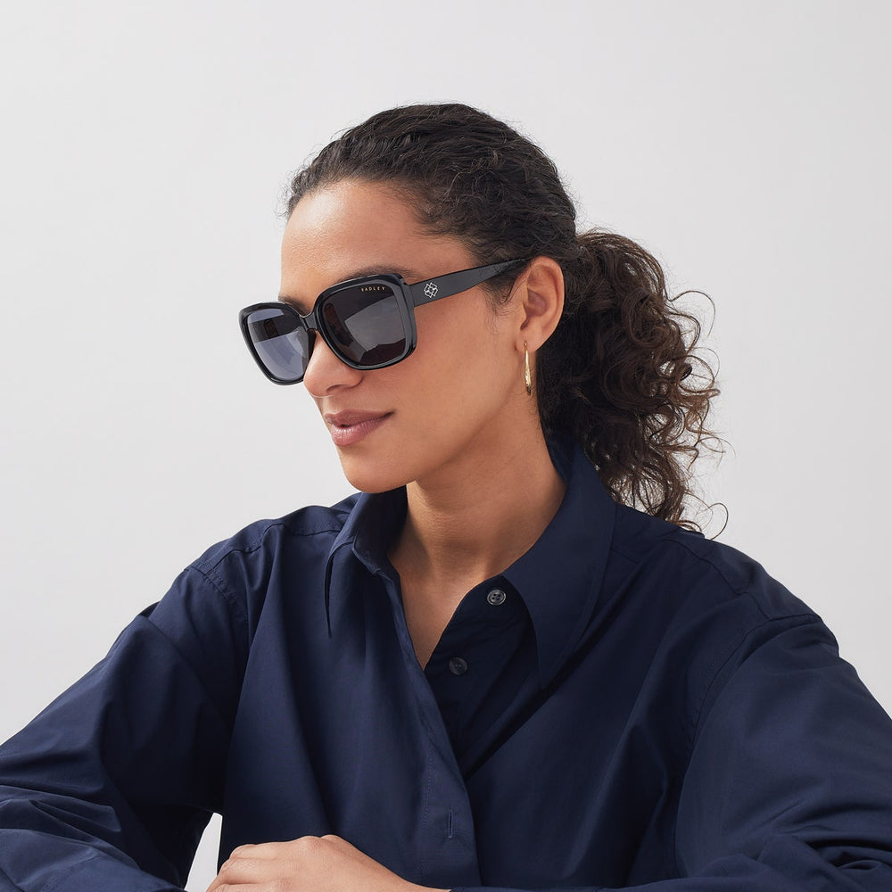 MARWOOD BIO-ACETATE SQUARE EYE SUNGLAS BLACK