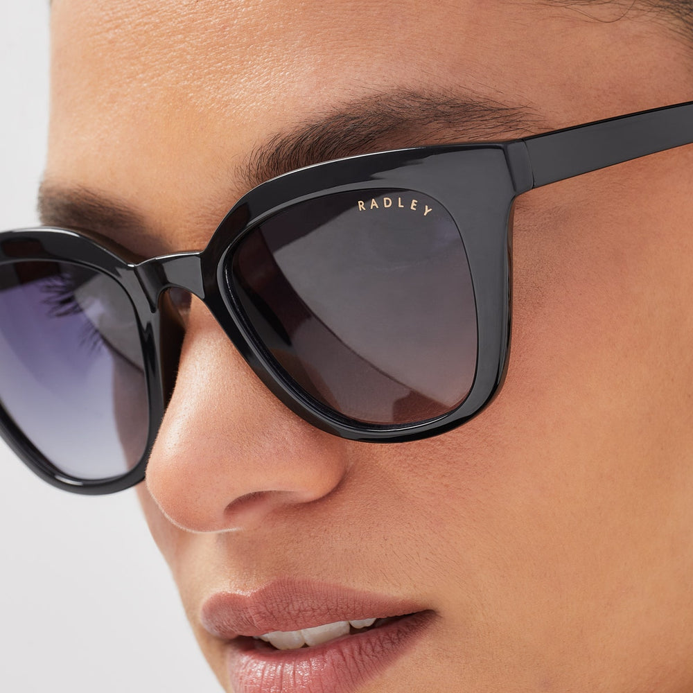 MARWOOD BIO-ACETATE SQUARE EYE SUNGLAS BLACK
