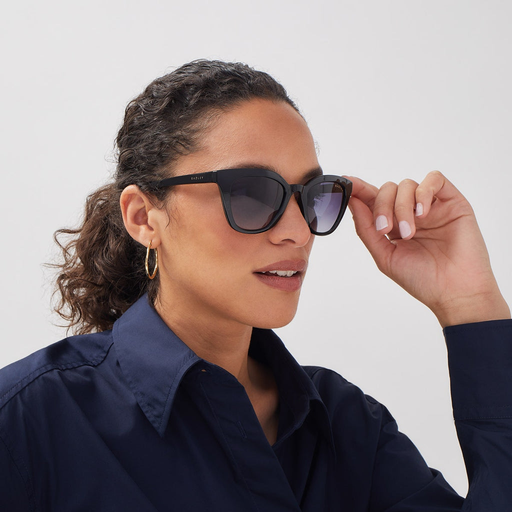 MARWOOD BIO-ACETATE SQUARE EYE SUNGLAS BLACK