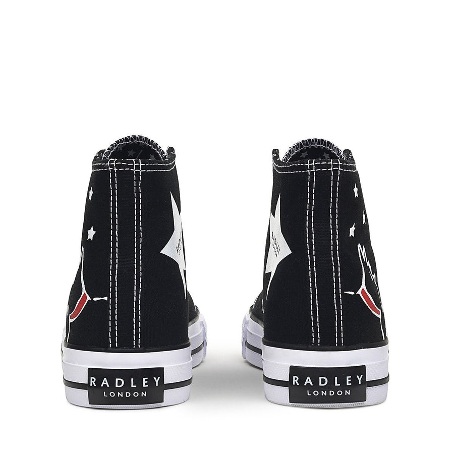 CANVAS HI HI TOP MULTI STAR TRAINER BLACK