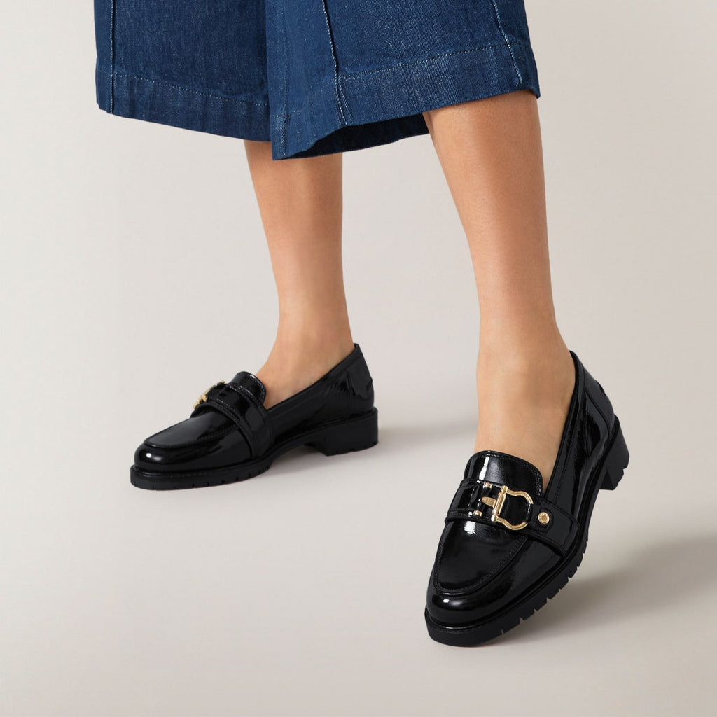 LINDEN ROW CHUNKY STIRRUP LOAFER BLACK