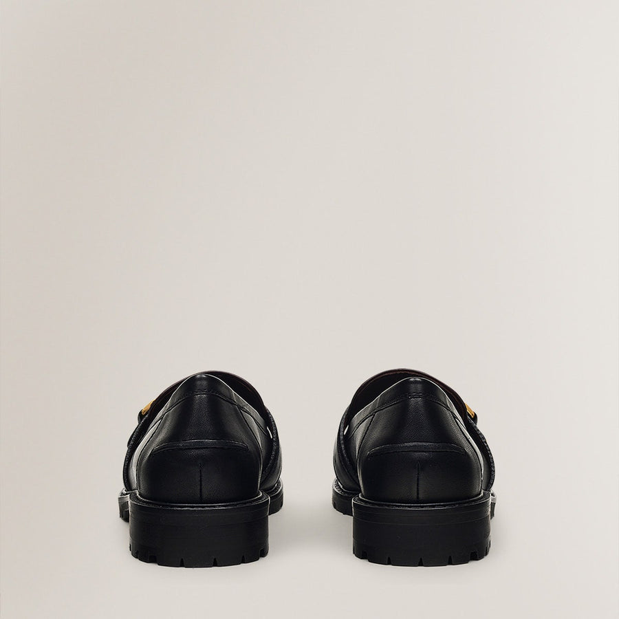 LINDEN ROW - COLOURB CHUNKY STIRRUP LOAFER DARK CHERRY