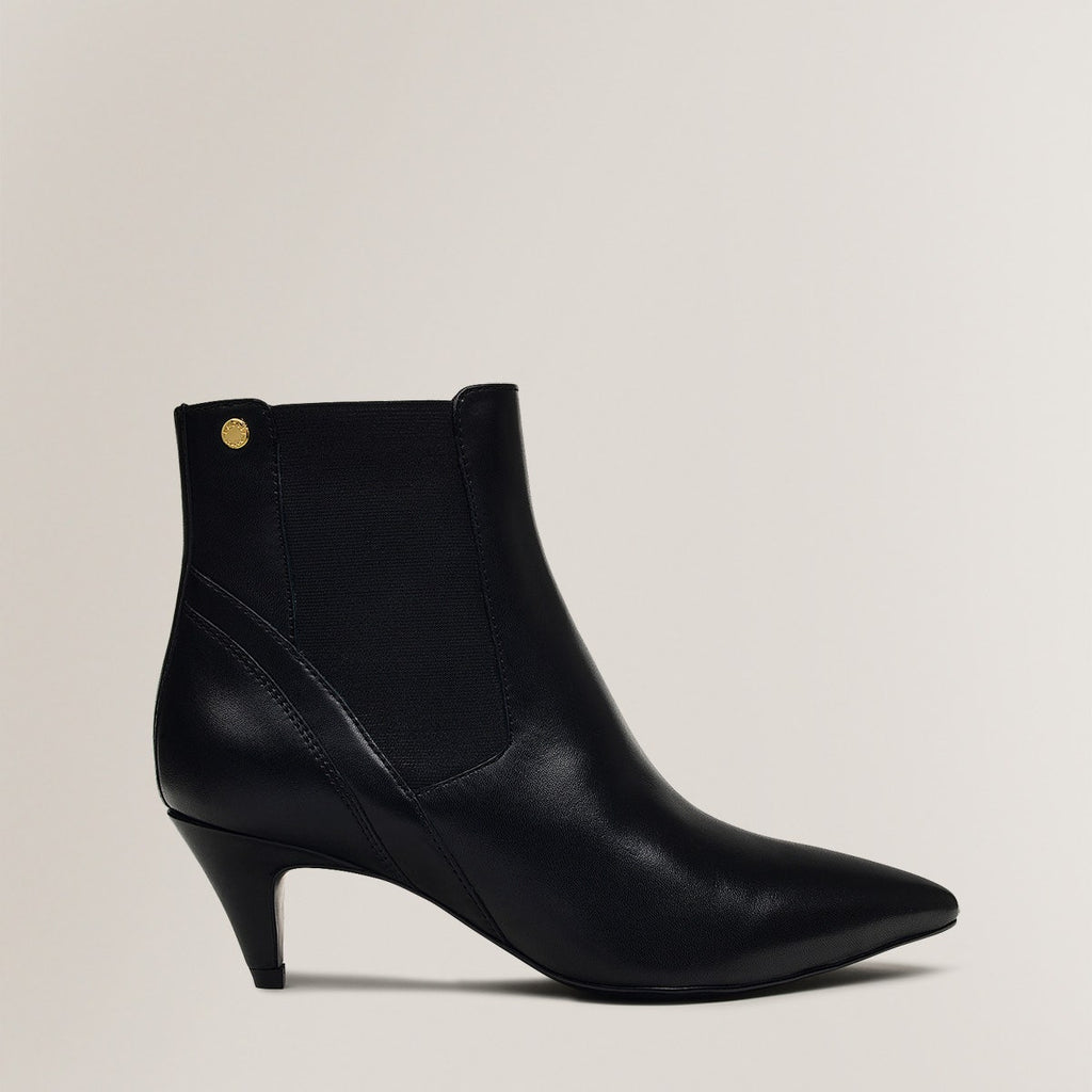 POINT STREET CONE HEELED BOOTIE BLACK
