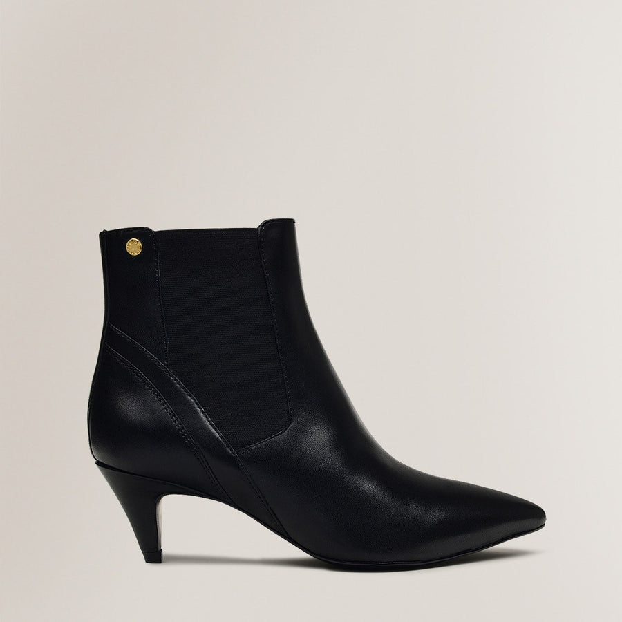 POINT STREET CONE HEELED BOOTIE BLACK