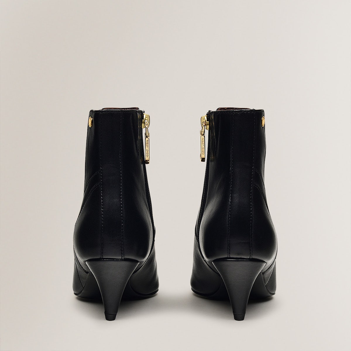 POINT STREET CONE HEELED BOOTIE BLACK