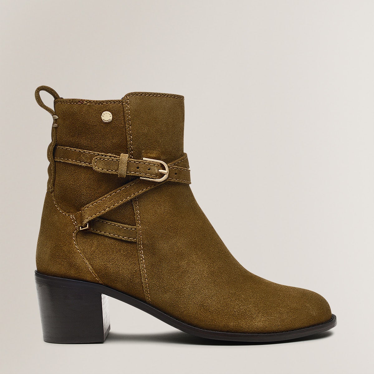 ACER WALK BUCKLE SUEDE JEANS BOOT SADDLE