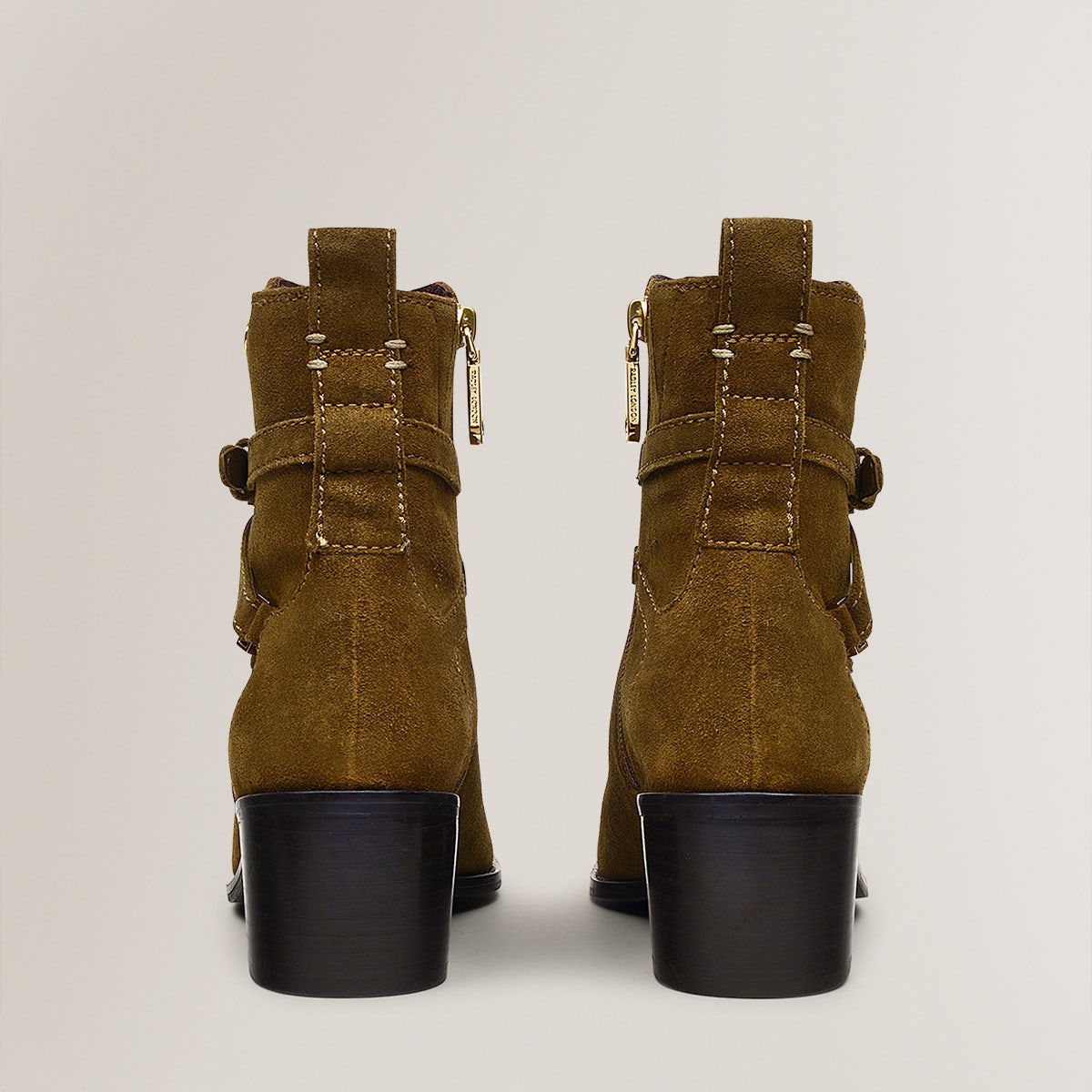 ACER WALK BUCKLE SUEDE JEANS BOOT SADDLE