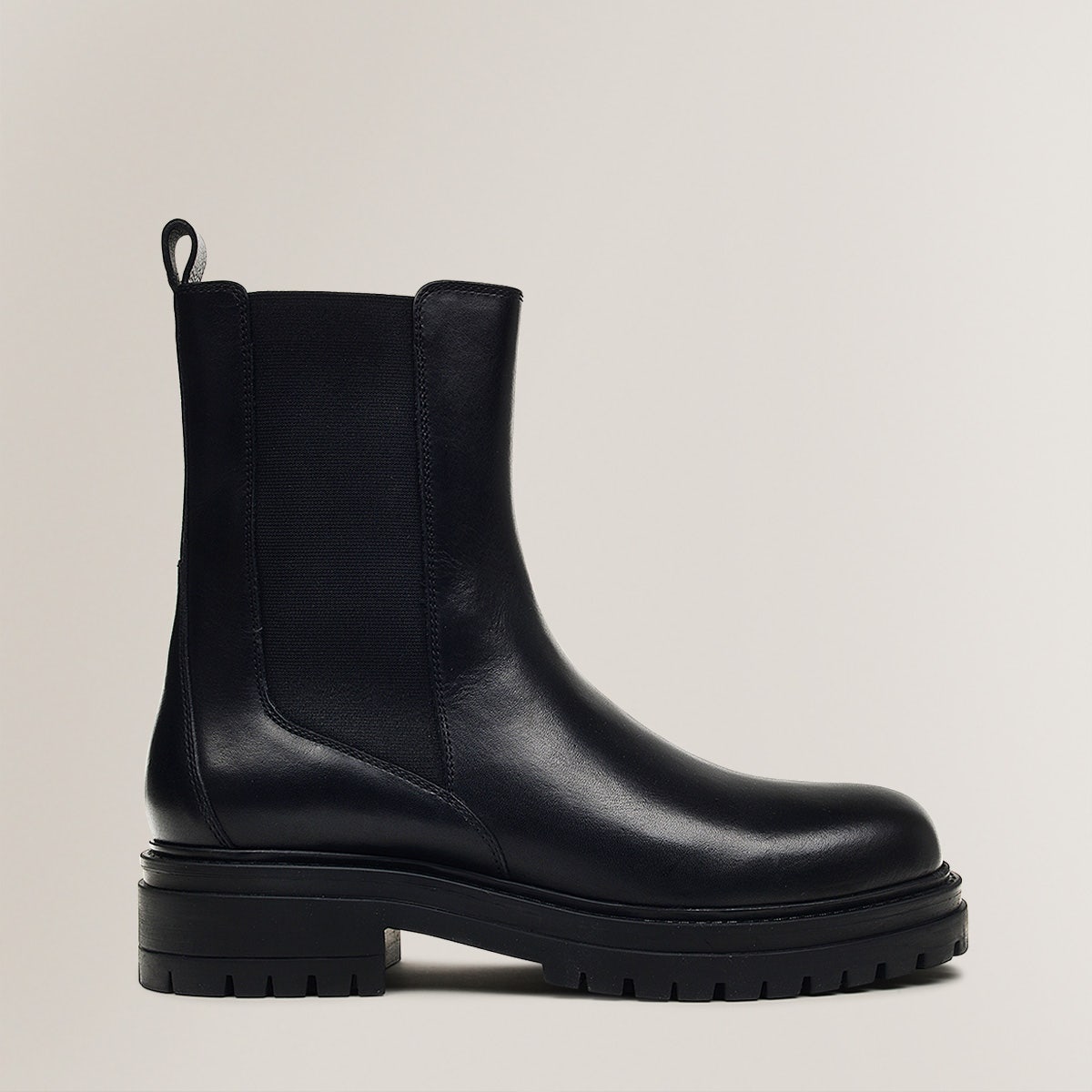 DURHAM PLACE LONGLINE CHELSEA BOOT BLACK