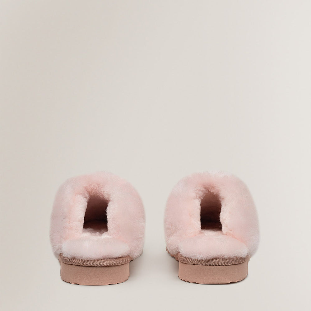 MAPLE LANE SHEARLING MULE SUGAR PINK