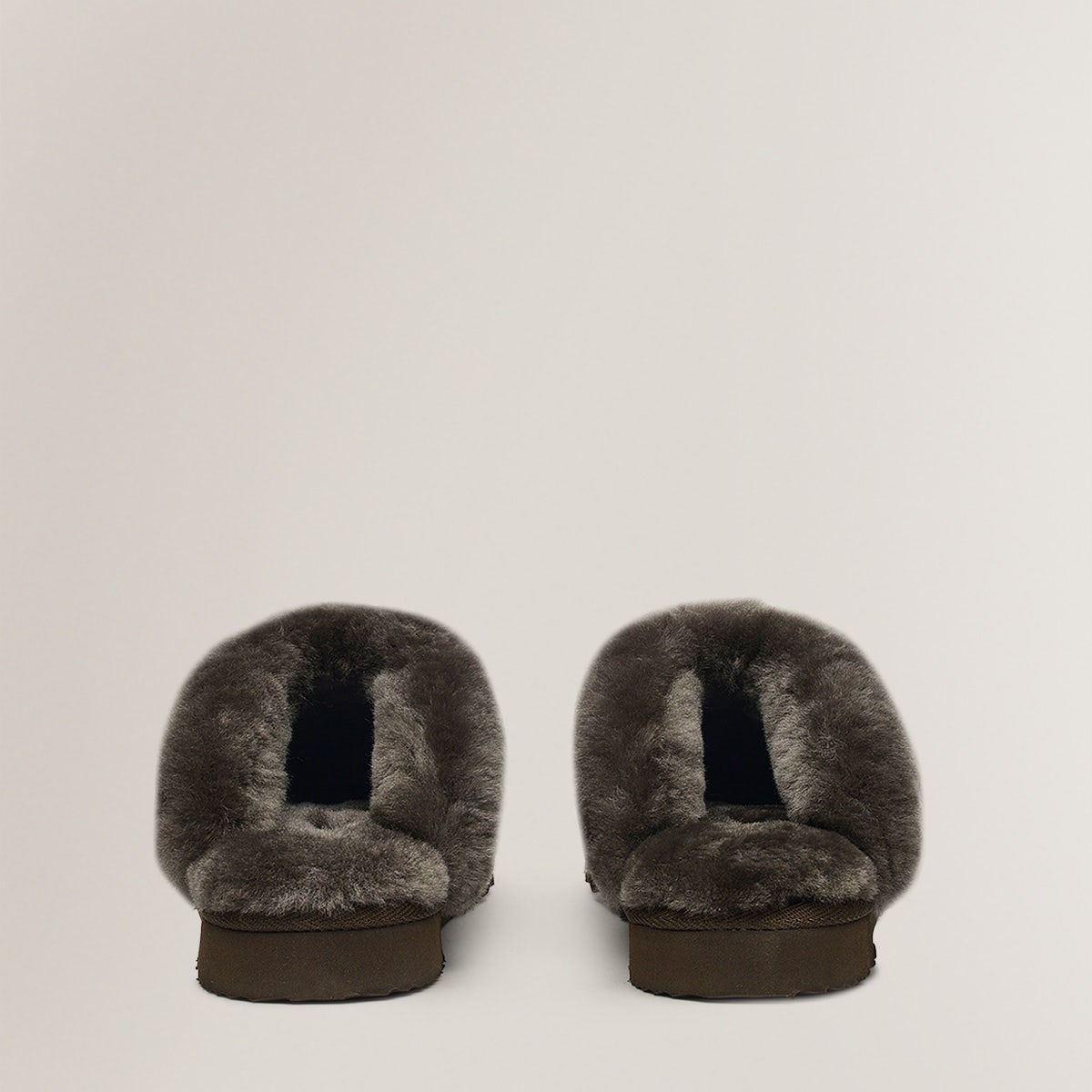 UK 3 / EUR 36 Shearling Mule in Chocolate  -  Q1725203A